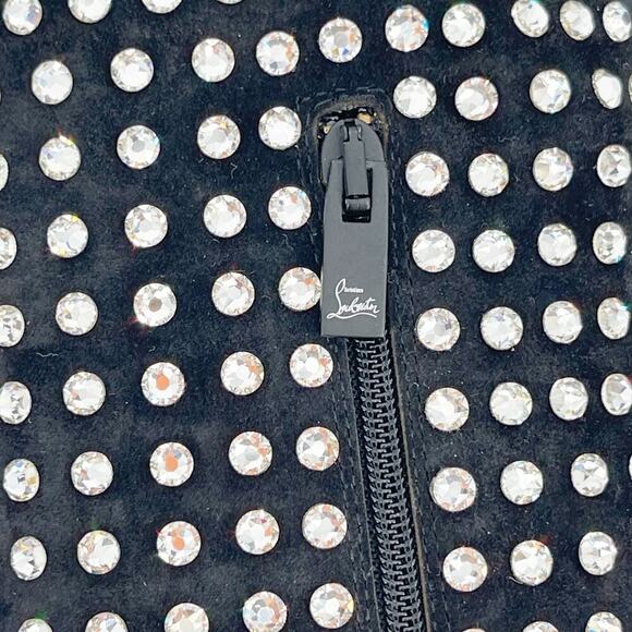 Christian Louboutin Jane Botta Alta Strass Boom Over the Knee Crystal Boot EU 37 - Picture 10 of 13